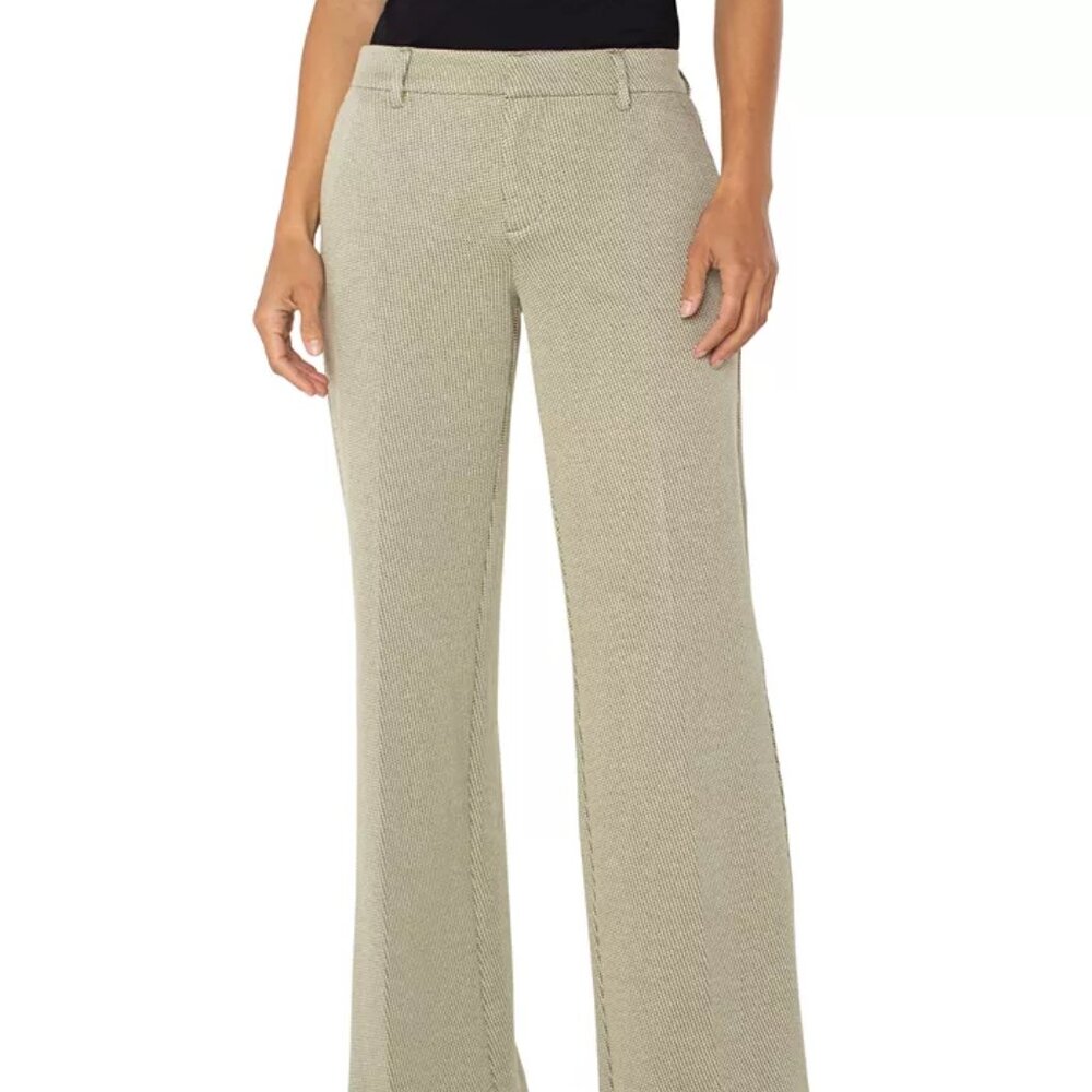 Liverpool Kelsey Wide Leg Trouser - Size 6 - Artichoke Cream